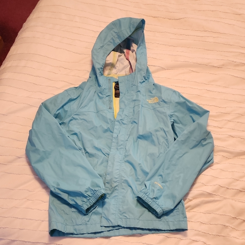 The North Face Kids Light Blue Raincoat